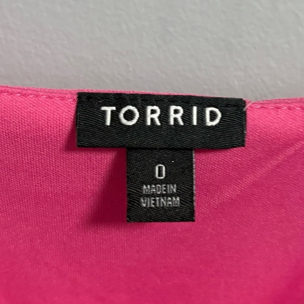 Torrid -- Midi Chiffon Cowl Neck Pleated Dress - Picture 6 of 8